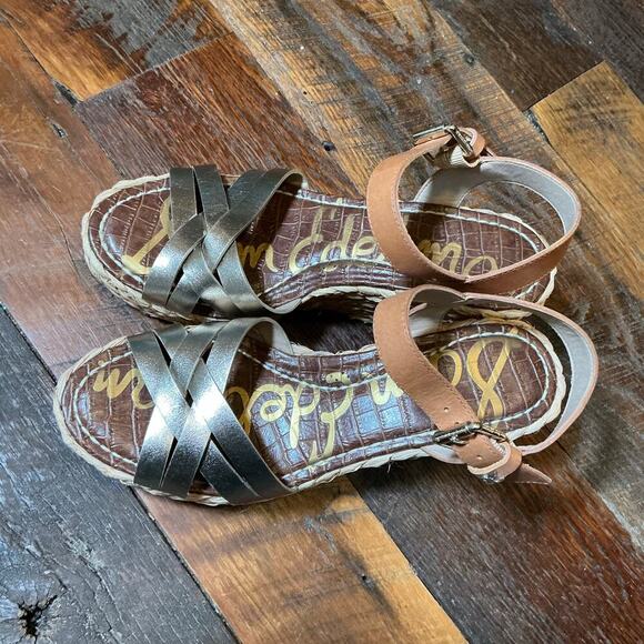 Sam Edelman Darline Platform Wedge Sandal Size 7.5 - Picture 2 of 8